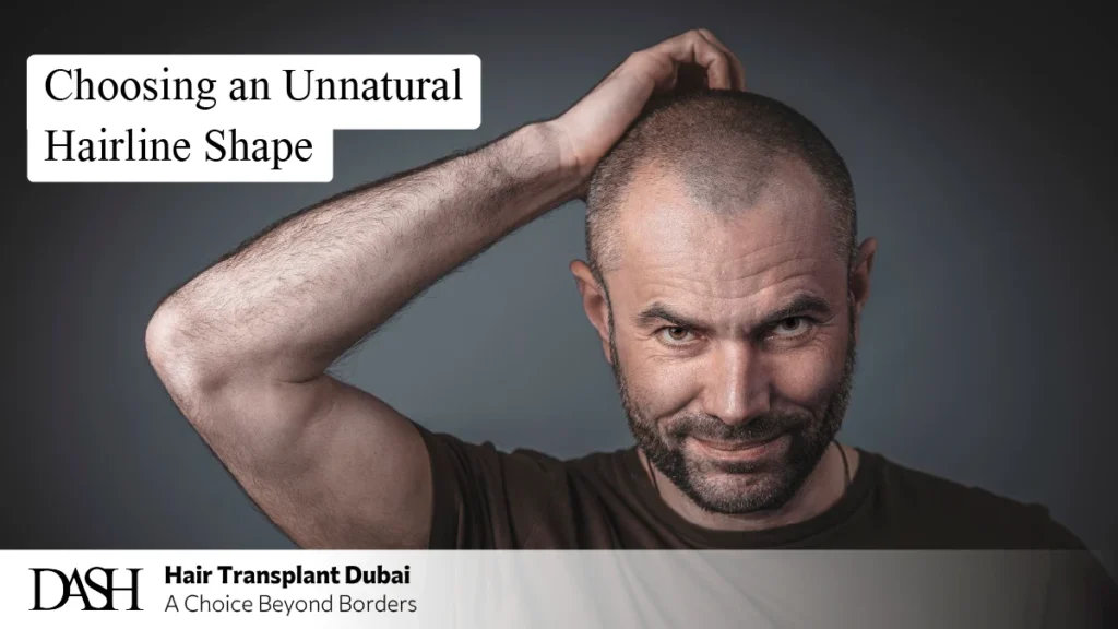 Choosing an Unnatural Hairline Shape